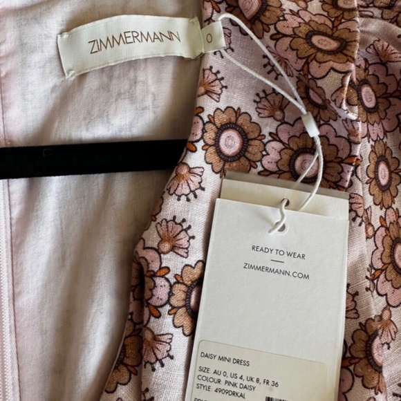 Zimmerman Daisy Mini Dress-NWT - Picture 8 of 10